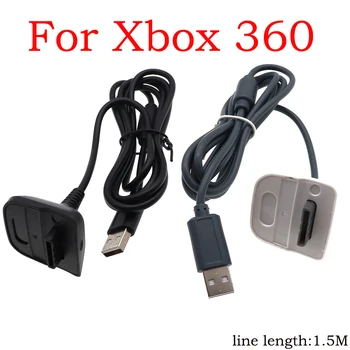 1 бр. за Xbox 360 USB кабел за зареждане Безжичен гейм контролер геймпад джойстика, захранващ Кабел, зарядно устройство, Слот кабели