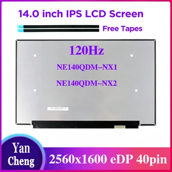 14,0 Инча IPS LCD-ДИСПЛЕЙ LED екран 2,5 K Матрица за лаптоп 120 Hz EDP 40 контакти NE140QDM-NX1 ПОДХОДЯЩ NE140QDM-NX2 V18.0 NE140QDM-NX1 V18.0 ЗА ASUS