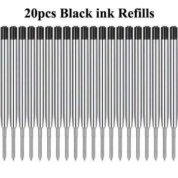 20 бр /компл. L:3.9 В химикалки за пълнене на метални химикалки сини, червено-черно мастило Medium Point