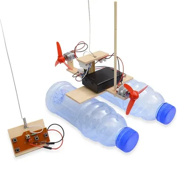 2021 Нова Технология Малки Играчки САМ Дистанционно Управление Модел Ветряного Кораб Научен Експеримент Материал Момче Подарък Колекция