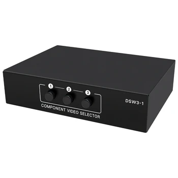 3-Канален 5-канален RCA ypbpr компонент-селекторный AV-преминете 3 В 1 Почивен ypbpr компонент-компонентен RGB-ключ