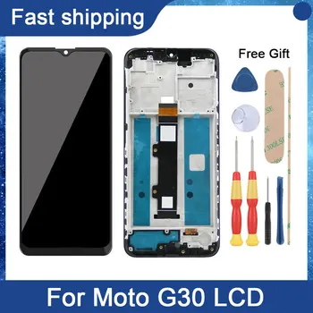 AiNiCole За Motorola Moto G30 Дисплей Със Сензорен Екран Дигитайзер възли За MotoG30 XT2129-1 XT2129-2 Инструменти за доставка на Екрана