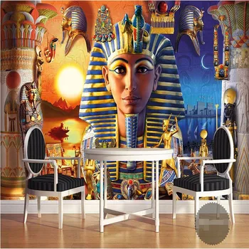 beibehang стенен декор фон за картината на Съвременната египетска култура на Древна цивилизация художествена боядисване стени на ресторанта 3D тапети