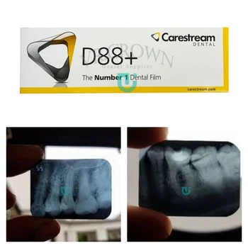 Carestream D88 + (Kodak) Рентгенови филм 1 × 100 # 2 Стоматологичен Внутриротовая Рентгенови филм 100шт / скоростна Сканирующие Филм за възрастни Изображения