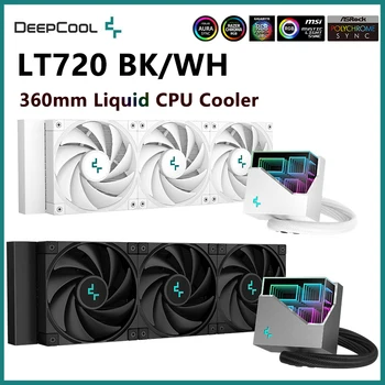 DeepCool LT720 CPU Течно Водно Охлаждане 360 мм Вграден Охладител на Процесора 120 мм ARGB Фен САМ на Радиатора, За да LGA1700/2011/115x AM4 AM5