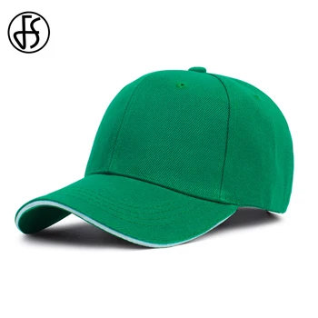 FS Летни Оранжево-зелени шапки за мъже, памучен выстиранная бейзболна шапка за шофьор на камион, козирка, Стилни дамски шапки Gorras De Hombre
