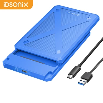 iDsonix 2,5-инчов Корпус твърд Диск SATA USB 3,1 Type C Чанта За външен хард Диск 6 gbps SATA SSD Калъф за Съхранение на Твърд диск 7-9 мм SSD HDD