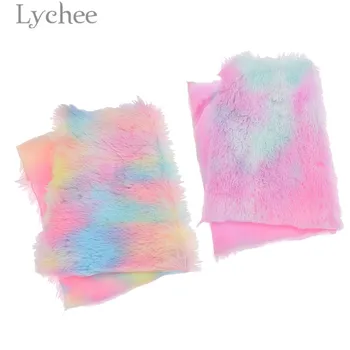 Lychee Life 21x29 см A4 Розова кожа плат Висококачествен флокированный кожа, изкуствена кожа, материал за шиене със собствените си ръце, за аксесоари за коса