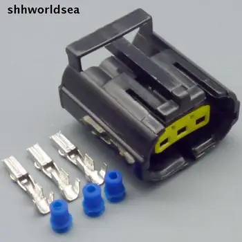 shhworldsea 3-пинов конектор 344273-3 Водоустойчив Електрически Конектор за кола