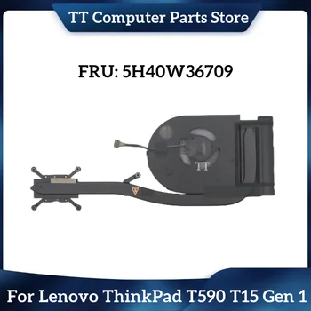TT Нови Оригинални За Лаптоп Lenovo Thinkpad T590 T15 P15S P53S Радиатор и Вентилатор за Охлаждане 01YU195 01YU194 5H40W36709 5H40W36708