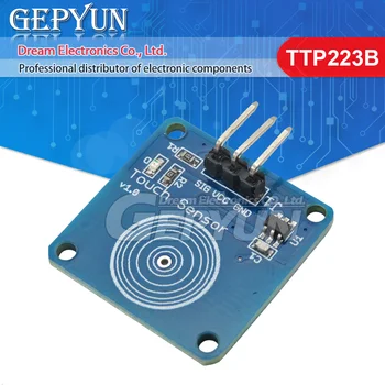 TTP223B 1-канален цифров сензорен екран сензор за Бутване, капацитивен сензорен ключ, модули, аксесоари TTP223 за arduino