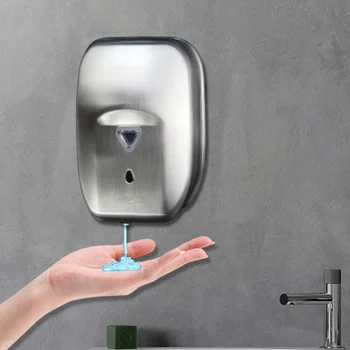 Автоматична индукционная машина за измиване на ръцете с вода и сапун, препарат за тоалетни, гел за душ, кутия от неръждаема стомана 304, голям капацитет