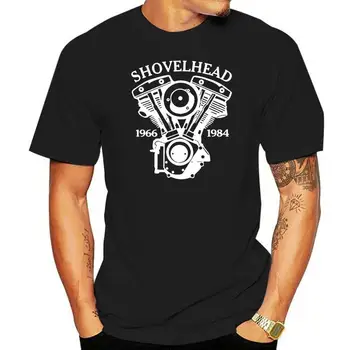 Байкерская тениска SHOVELHEAD Motorrad, тениска Chopper Bobber Groen S bis 5XL