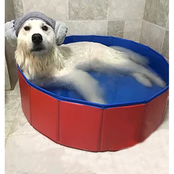 Басейн за кучета Сгъваем Басейн за кучета, Басейни за домашни любимци, Вана за домашни любимци, вана за къпане, чрез Легендата за кучета, басейн за къпане на кучета P