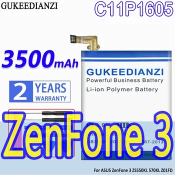 Батерия GUKEEDIANZI Висок Капацитет C11P1605 3500 mah За ASUS ZenFone 3 ZenFone3 ZS550KL 570KL Z01FD