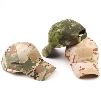 Бейзболни шапки с камуфлажна военна бродерия, тактическа армията шапка в джунглата, велосипедна шапка за мъже, шапки за разходки и джогинг за възрастни 2023 г.