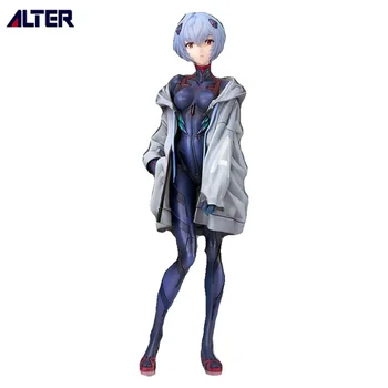 В присъствието на Alter Neon Genesis Evangelion Ayanami Rei, оригинална фигурка от аниме, Открита играчка за момче колекция фигурки от PVC