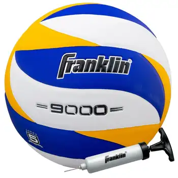 Волейбол на закрито за 9000 - Официален размер и тегло волейбол - Подобрени характеристики - Премиум мек калъф и твърдост - Въздушна помпа I