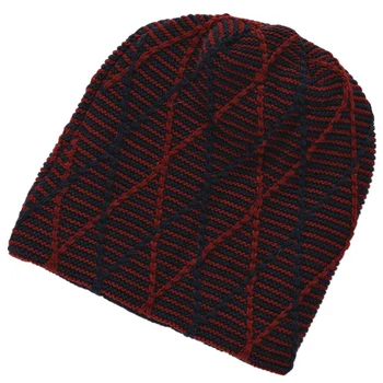 Дамски зимни вязаная хет-бини, мека, топла женска вълнена шапка, меки дамски шапки-бини ръчно плетени,