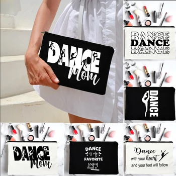 Дамски косметичка Dance Мама, чанта-тоут, ежедневна мода косметичка, чанта органайзер за съхранение на червило, молив, подаръци танцовщицам