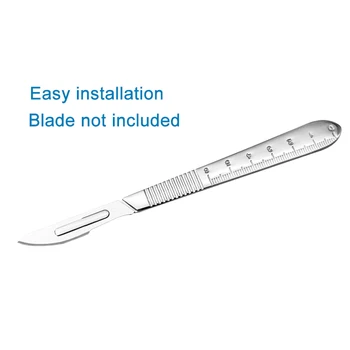 Дръжка за скалпел от неръждаема стомана, дръжка за нож, сменное нож, дръжка за козметичната пластична хирургия, инструмент 3 # 4#