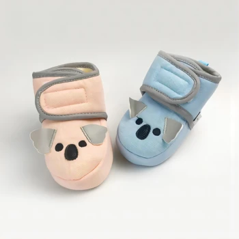 Есенно-Зимни Памучен Обувки за бебета Момчета и Момичета на Възраст 0-1 Години, Детска Мека Подметка и Кашмир Топло Обувки, Детски Обувки с Мека Подметка