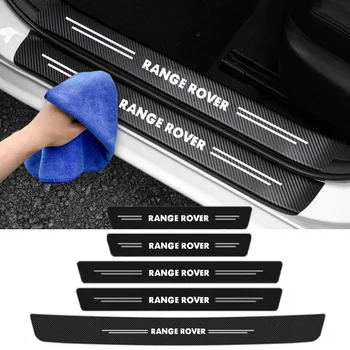 Етикети за защита на прага на колата, Пороговая ивица, броня, стикери на заден багажник, непромокаеми за украса на логото на Land Rover RANGE Rover