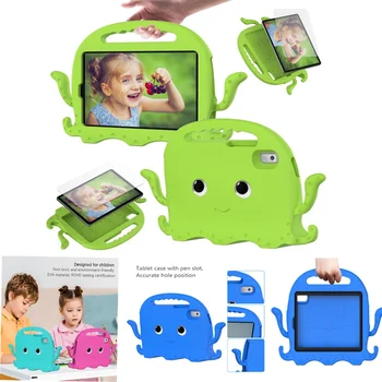 За Huawei MatePad 10.4 2020 2022 за MatePad Т8 8.0 инчов Таблет EVA Удобна За Деца Дръжка ЧехолПодставка Безопасна Пенопластовая Противоударная