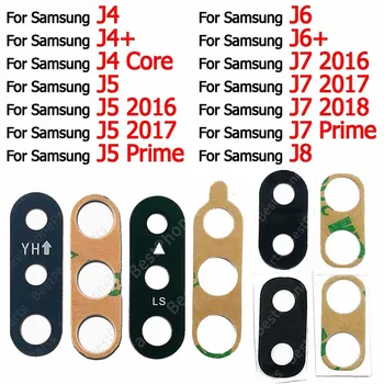За Samsung Galaxy J4 Основната J4 + J5 2016 J6 Plus J6 + J7 2017 Prime J8 2018 Капак на обектива Задната част на Задната Камера Стъкло резервни Части За Ремонт на