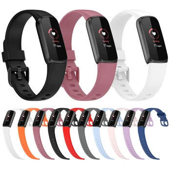 за ленти за жени и мъже Fitbit Здрави регулируеми спортни силиконови сменяеми каишки за часовници