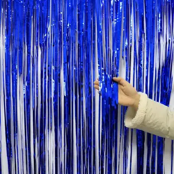 Завеса от фолио Популярна ефектно завеса за партита Изискана завеса с ресни