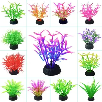 Изкуствен Аквариум за Декоративни PVC Водни Растения Моделиране на Водните Плевели Украшение Аквариум За Риби Трева Цвете Бижута и Аксесоари