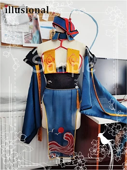 илюзорен индивидуален размер Azur Lane ROC Hwah Jah Cosplay костюм Hwah Jah Секси рокля Чонсаме