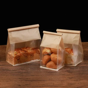 Индивидуален продукт Висококачествена Рециклирана Крафт-хартия, конфетный торта, прозорец кутия от PVC, опаковки за печене на сладкиши от пластмаса