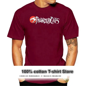 Класическа тениска с анимационни логото на Thundercats, Мъжки Черен, размери от S До 3XL, Модна тениска 2021 година, Класическа Тениска