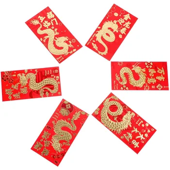 Коледни Червени пликове, Щастливи пари, Благословляющие Червени джобове, Коледни украси за Китайската пролетта на новата сватбена церемония