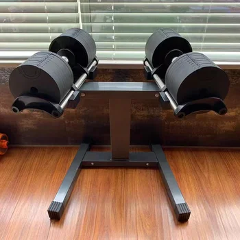 Комплект гири с тегло 36 кг, с регулираща се поставка за гири за вдигане на тежести и фитнес от врата до врата