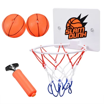 Комплект за баскетбол в помещения и на открито с мрежесто топката, детска спортна играчка за баскетбол