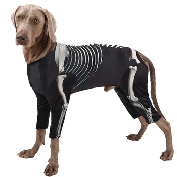 Костюми за кучета за Хелоуин, hoody с виртуален скелет, пуловер, hoody с качулка, тениска, пренасяне на кучета, празнична дрехи за кучета, стоки за домашни любимци