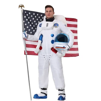 Луксозен cosplay-костюм Астронавти за възрастни мъже, скафандър, дрехи за партита Star Universe, подпори за изпълнения