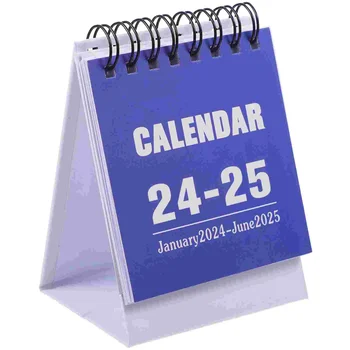 Мини настолен календар Настолен календар в 2024 година Лесен мини-календар Декоративен настолен календар