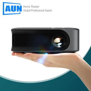 Мини проектор AUN A30 Преносими led Smart TV, видео проектор Laser 3D Cinema в прожектор за Домашно кино, за да гледате филми във формат 4k 1080P чрез порт HD
