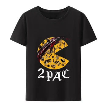 Нова тениска с логото на 2Pac Nadia, модна тениска за момчета, реколта ежедневни градинска облекло, тениски времена, Лятна мъжко облекло, мода