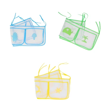 Нощна чанта за бебешки легла, 3 мрежи, Дишаща Универсален държач за новородените момичета и момчета, играчка за памперси, Тъканно стена