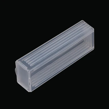 Пластмасов пощенска пратка за предметни стъкла за микроскоп Притежателя на стъклени предметни стъкла, Кутия за съхранение на Microslide ПП побира 5 кутии-дозаторов