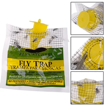 Подвесная капан за мухи, за Еднократна употреба чанта за улов на мухи, капан за комари, Капан за мухи, Оси, Убиец на насекоми, Капан за мухи на открито
