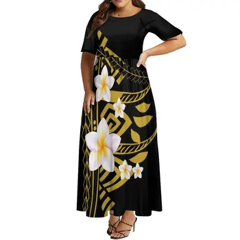 Полинезийская облекло, лятно Ново модно рокля със средна ръкав, висококачествено банкет рокля 2023, рокля с пищна пола, сшитое специално за жени