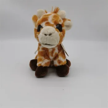 Прекрасен жираф, с големи очи, петнист елен, сидящее животно, мека кукла, плюшен играчка, коледен подарък за рожден ден за момиче и момче, 1бр