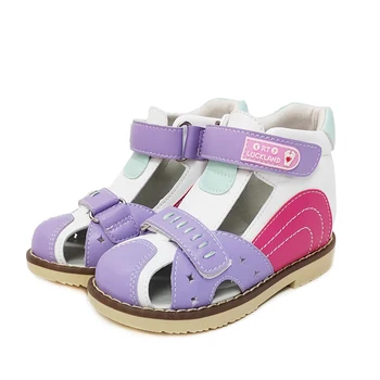 Сандали за момчета и момичета, лятна детска ортопедична училищни обувки, обувки за бебета, Кожени обувки за корекция плоскостопия от 2 до 8 години