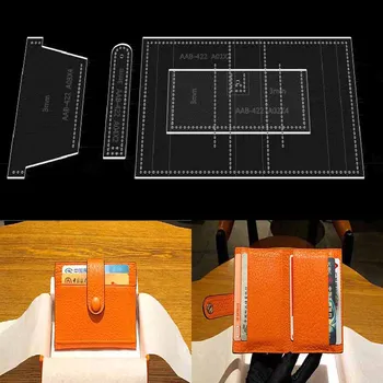 Създаване на модели кожени чанти от крафт-хартия и акрилни шаблони за замяна чанти, карти, препуциума, кожени чанти